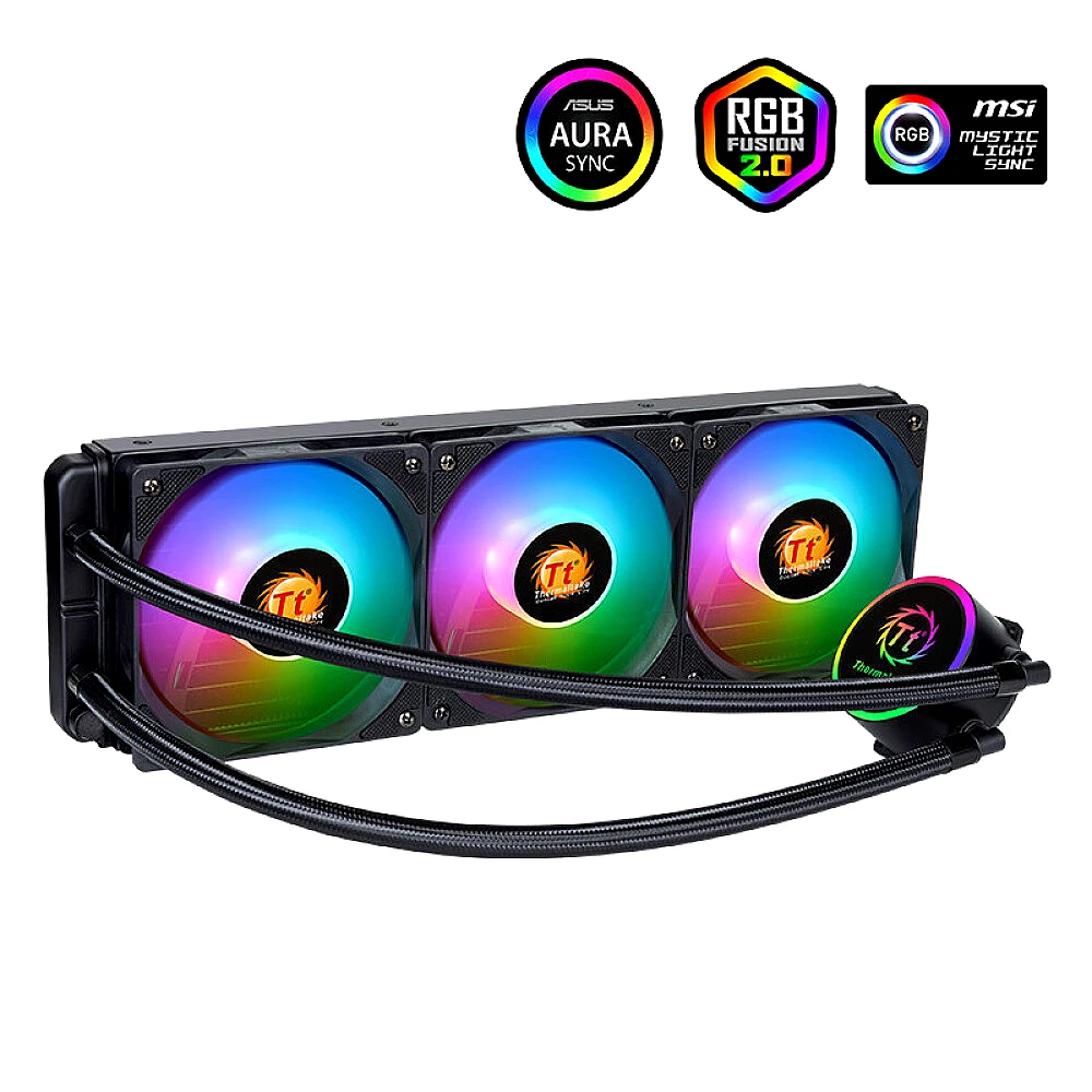 Thermaltake 360 Riing/240 Riing ARGB AIO CPU охладитель жидкости PWM вентиляторы синхронизация эффект