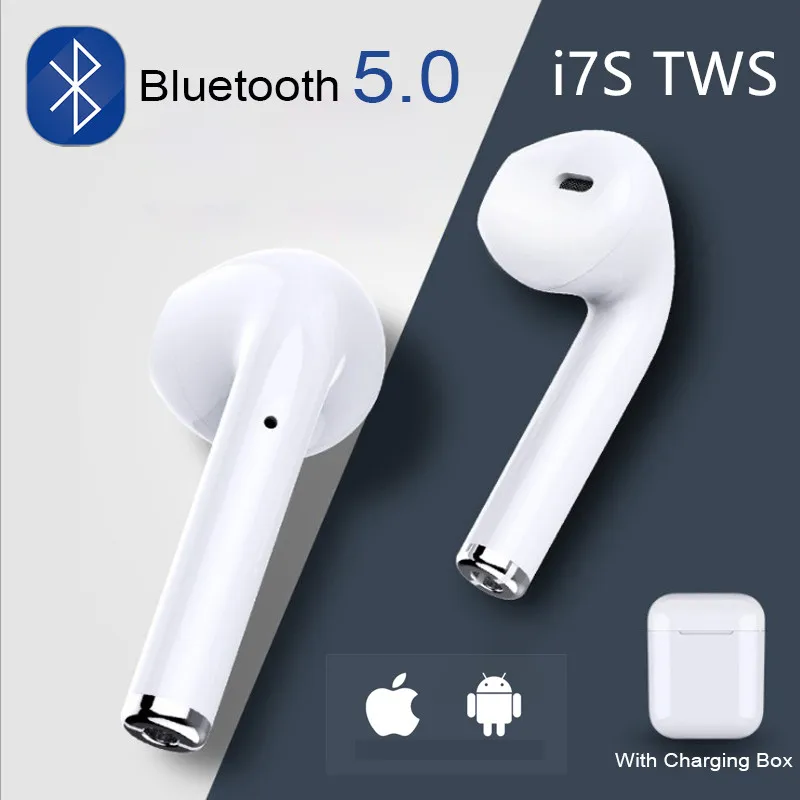 Высокое качество i7s TWS мини беспроводные Bluetooth наушники стерео музыкальные наушники для ушей TWS i7 Iphone Xiaomi