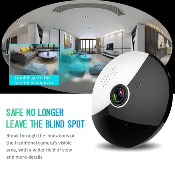 

HD 360 Degree Panoramic Wide Angle MINI Cctv Camera Smart IPC Wireless Fisheye 960P HD Home Wifi IR Camera baby pet Security