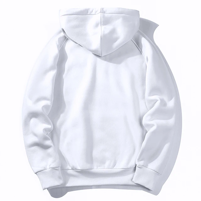 Warm Fleece Hoodies Men Sweatshirts 2020 New Spring Autumn Solid White ...