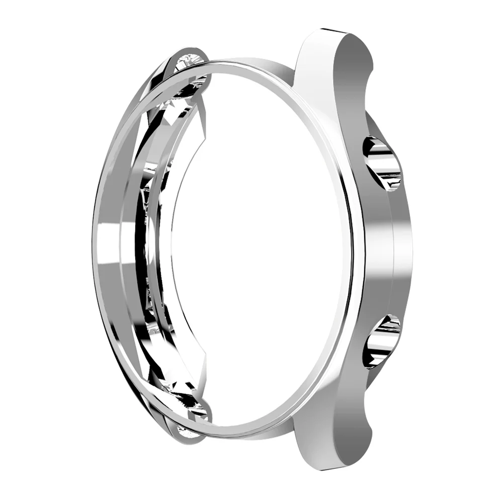 Silver Легкий тонкий чехол для huawei Watch GT 2/1 42 мм 46 мм Защитная крышка элегантный/Активный/спортивный/Модный мягкий бампер аксессуары - Цвет: Silver