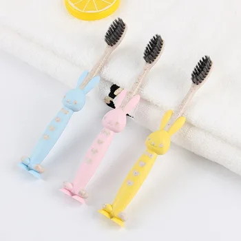 

1Pcs Random Color Soft-bristled Toothbrush for Children Teeth Cleaning Cartoon Pattern Eco friendly Baby Dental Care Tooth Brush