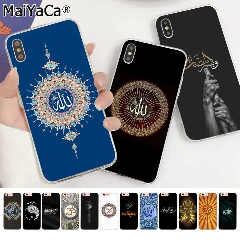 

MaiYaCa Muslim Islam Bismillah Allah DIY Beautiful Phone Accessories Case for Apple iphone 11 pro 8 7 66S Plus X XS MAX 5S SE XR
