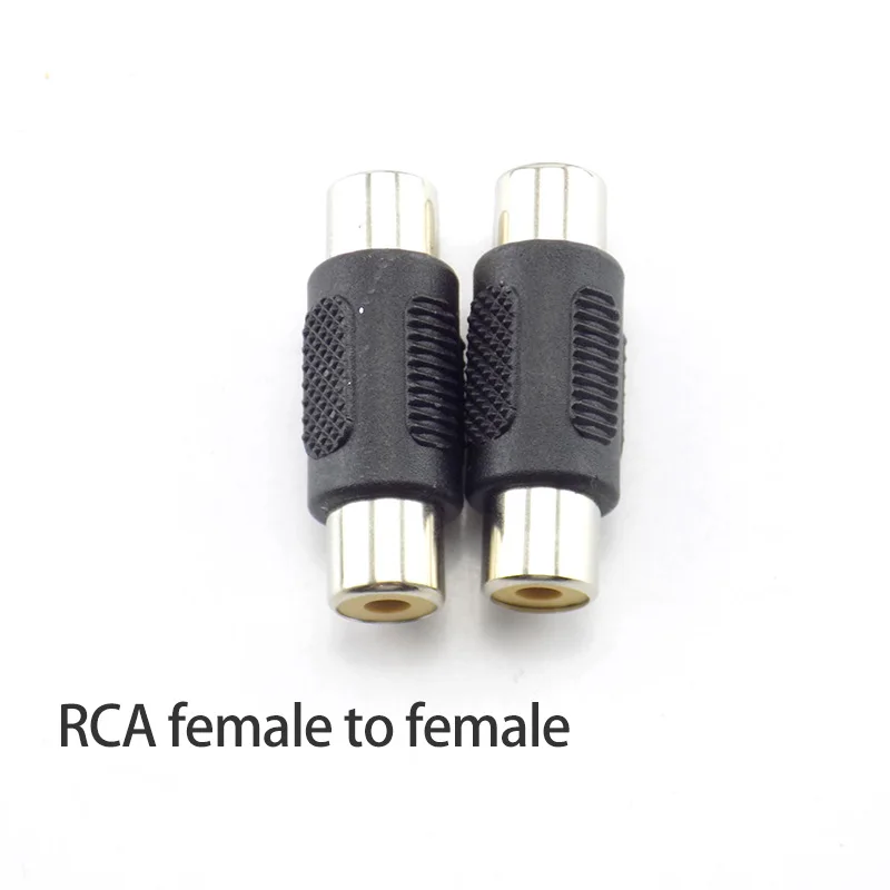 RCA female to female 2 шт. 5 шт. 10 шт. Rca двойной мужской охватываемая втулка женский кабель адаптера AV Разъем 2/10X CCTV разъем аудио-видео - Цвет: RCA female to female
