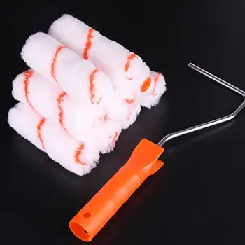

10PCS 4 Inch Mini Rolling Paint Brush Wall Paint Roller Tool for Decoration