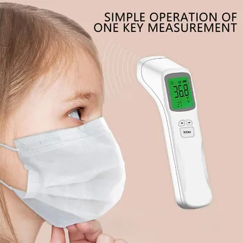 

Digital Forehead Thermometer Gun Temperature Sensor Non-contact Infrared Thermometer Laser Gun Fever Temperature Measure Tools