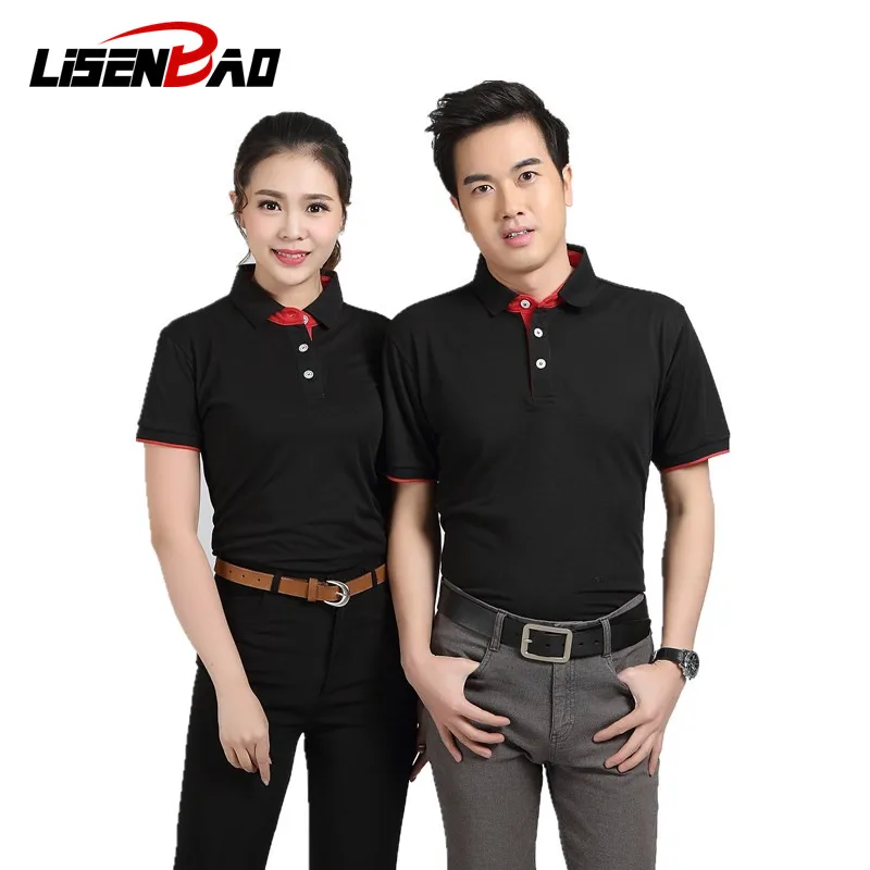 

LiSENBAO 2019 New Polo Shirt Men Short sleeve Cotton Casual Breathable Shirt Mens Turn-down collar Polos shirts homme Men Brand