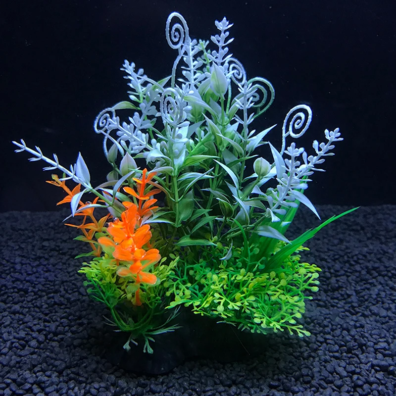 Artificial Aquarium Plants Fish Tank Decorations 12 Kinds 1pcs 14cm