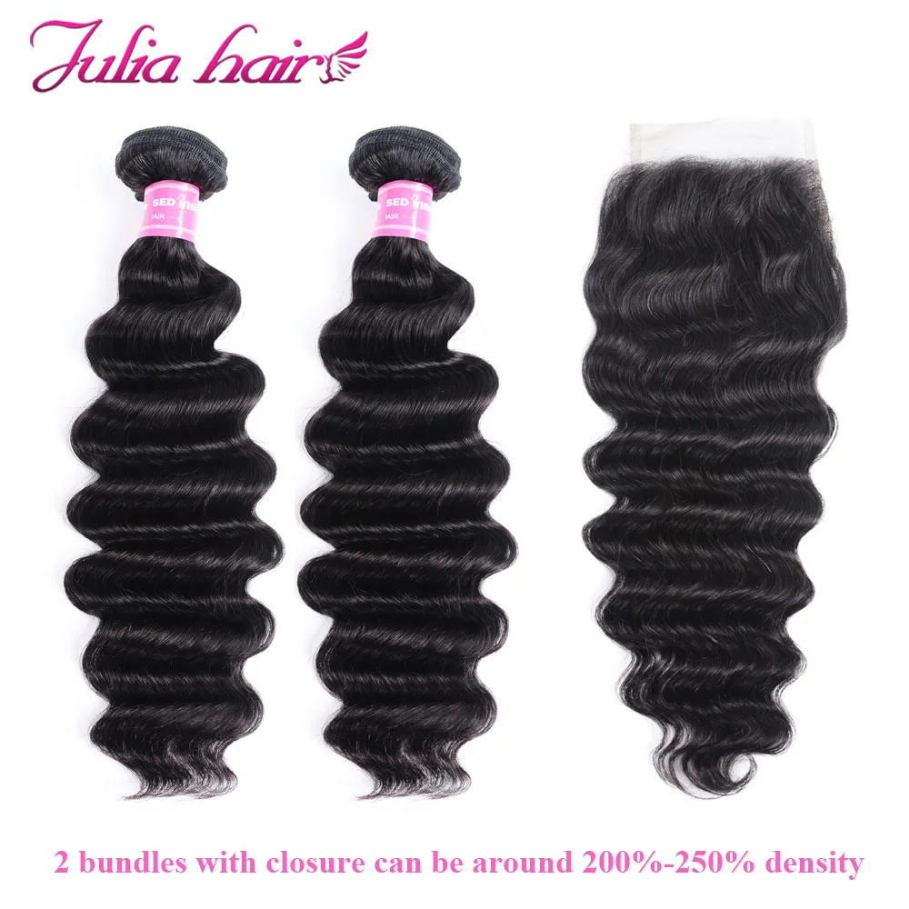 Malaysian Loose Deep Human Hair Bundles With Closure Make to Lace Closure Wig Pre Plucked Higher Density Remy 4x4 Lace Front Wig (4)