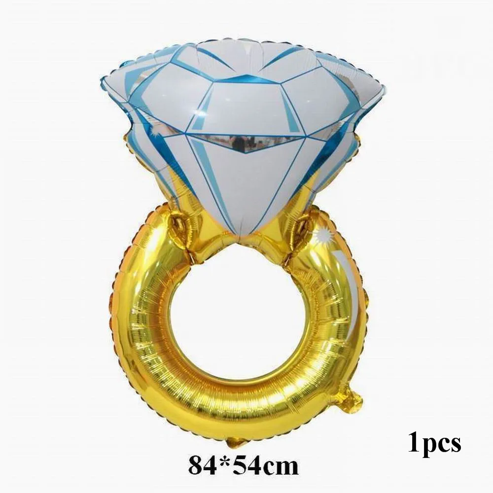 1pcs ring 75 см в форме сердца алюминиевые шары надувные из фольги украшения для свадебной вечеринки любовные буквы Globos День Святого Валентина Гелиевый шар - Цвет: 1pcs ring