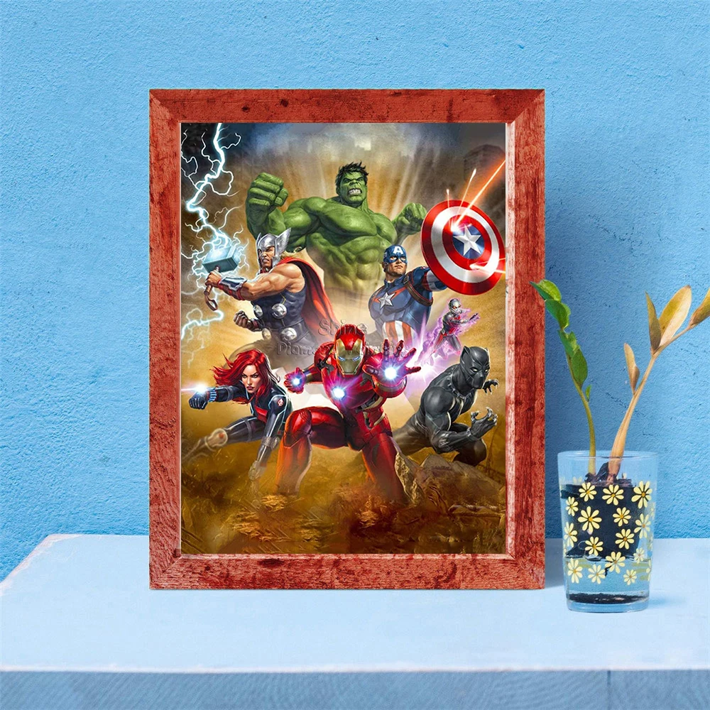 5D Diamond Painting Avengers Movie Poster New Arrivals Portrait Hobby Art DIY Mosaic Full Square Round Drill Home Decor