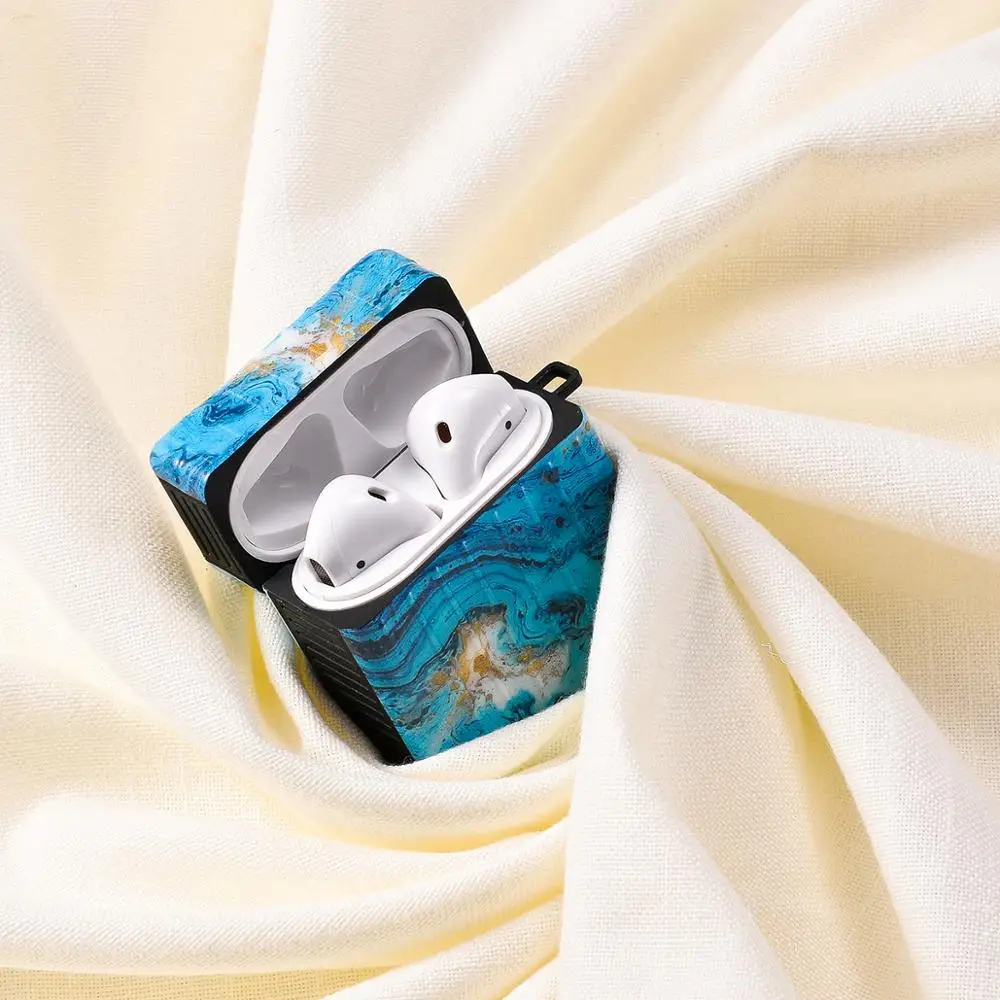 Винтажный чехол с рисунком чернил для Airpod наушников сумка Airpods 1/2 противоударный
