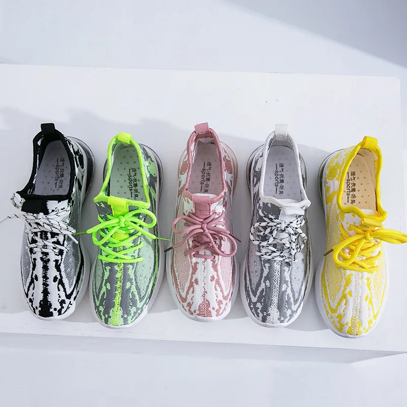 

Fly Netting Surface Breathable Athletic Shoes Women's 2020 Spring New Style Korean-style Versatile Casual Lightweight Fitness Ru