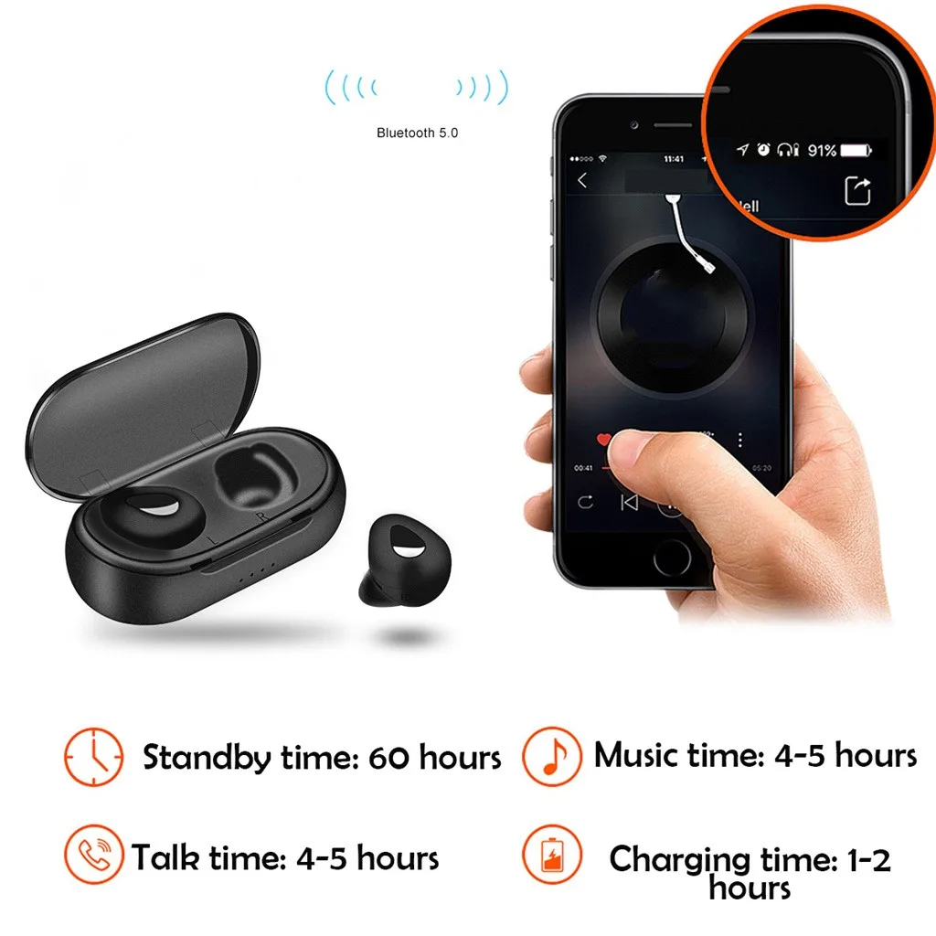 Лучшая продуктов Y20 TWS Беспроводная мини-гарнитура Bluetooth 5,0 Спортивная гарнитура портативная зарядная коробка поддержка дропшиппинг