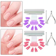 Инструменты для снятия лака с зажимами для снятия лака+ набор инструментов для маникюра из нержавеющей стали для снятия лака для ногтей инструменты для снятия лака для ногтей