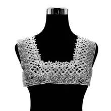 Emboidery воротник для шеи diy поддельные съемные воротники водорастворимые Женская бутоньерка трехмерные кружевные аксессуары