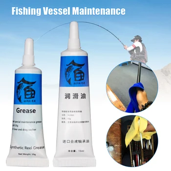 

Hot 2Pcs Fish Wheel Bearing Lubricant Fishing Reels Oil Lubricant Grease for Universal Reel MVI-ing