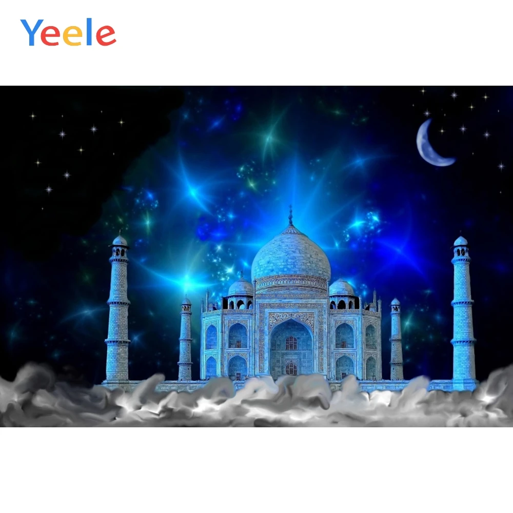 

Yeele Photo Backdrops Mosque Ramadan Festivals Kareem Eid Mubarak Moon Stars Party Poster Baby Photographic Background Photocall