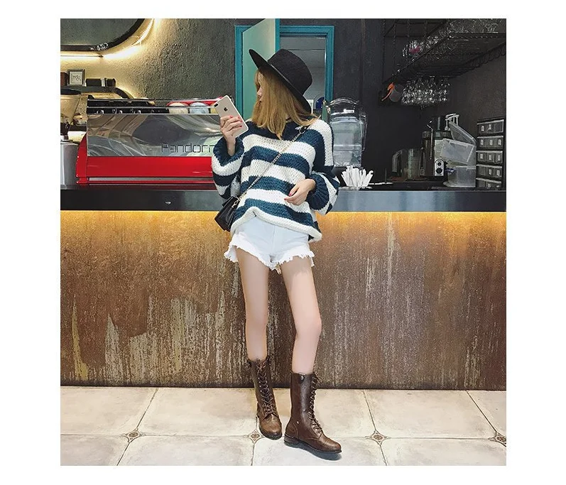 boots Winter boots Warm waterproof shoes Super star Mid calf Boots for women Stitching slip resistant JXX14