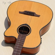 Натуральный цвет хорошее качество cutway для классической электрогитары глянцевый хороший ручной работы с эквалайзером Классическая гитара