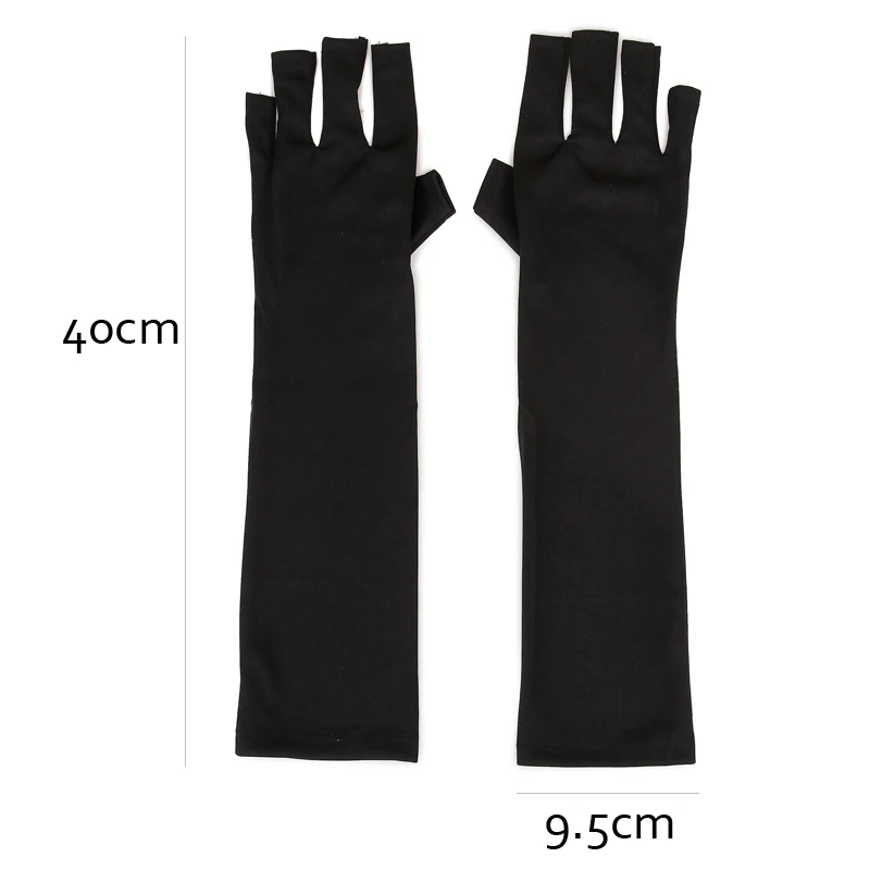 2pcs Anti Uv Rays Protect Gloves Nail Gloves Led Lamp Nail Uv