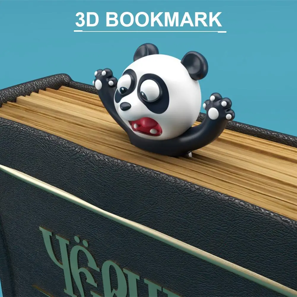 3D стерео закладки Мультяшные новые животные Оригинальные милые ПВХ вечерние