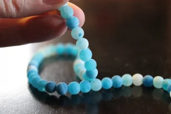 

New 2015 Jewelry 20 Sky Blue Dragon Vein Natural Agates Beads 6 Mm Hole 1 Sky Agates Beads Supplies