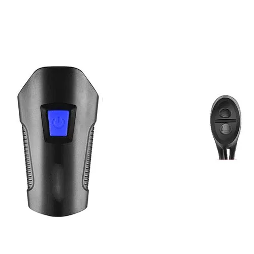 Blue Battery Велосипедный фонарь Водонепроницаемый usb зарядка велосипед передний свет фонарик руль велосипедный фонарик для головы рог измеритель скорости ЖК-экран - Цвет: Blue Battery