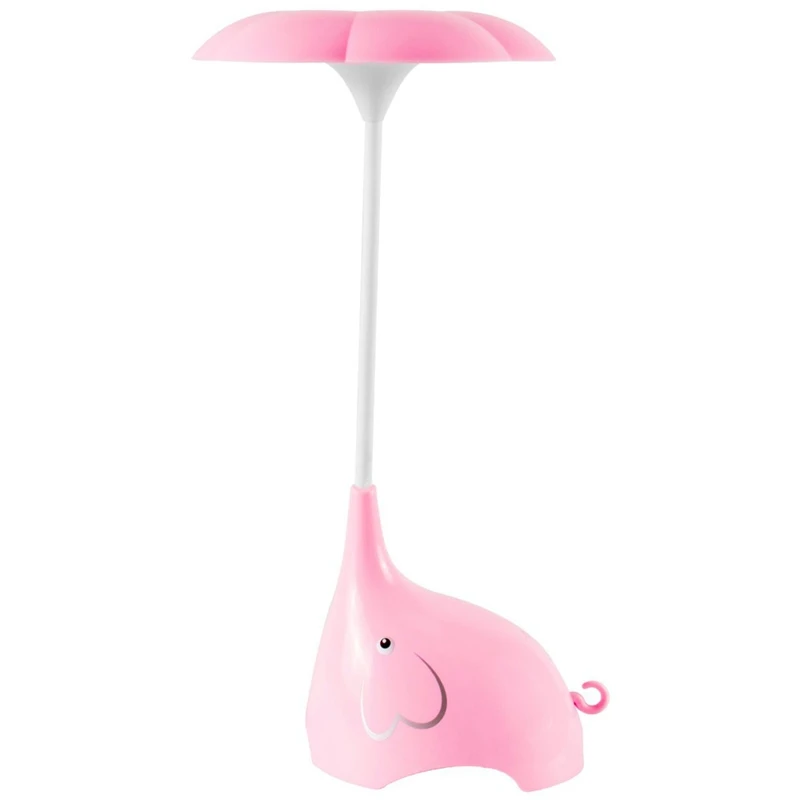 

Night Lights for Kids, LED Desk Lamp Dimmable Bedside Lamp with USB Charging Port, Cute Elephant Shape