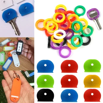 

HOT Fashion Hollow Keys Cap Multi Bright Color Silicone Soft Key Covers Topper Keyring NDS