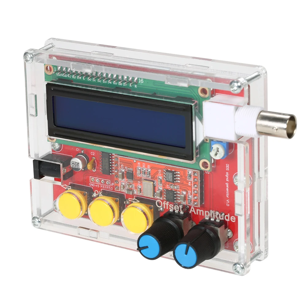 

AD9833 High Precision Signal Generator DIY Kit Sine/Triangle/Square Output 1~10000Hz Adjustable Step Value