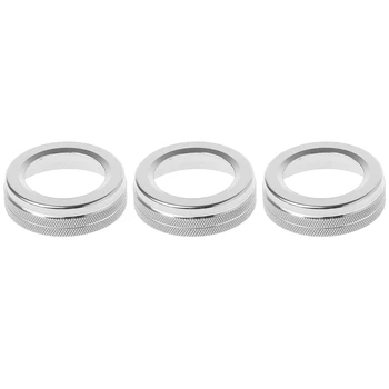 

Car Styling Air Conditioning Volume Knob Decoration for Mercedes Benz A B E Class GLK GLA CIA GLE ML GL Silver