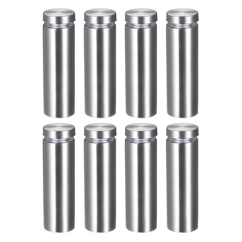 

uxcell 8 Pcs Glass Standoff Mount Stainless Steel Wall Standoff Holder Advertising Nails Dia 12mm to 25mm 19mm x 62mm