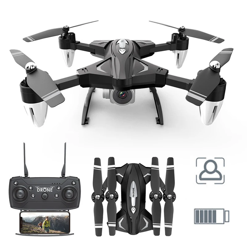 

Drone Professional Quadcopter WIFI Real-time Image Transmission Foldable Long Battery Life Aerial Drone RC Helicopter Kids Toys