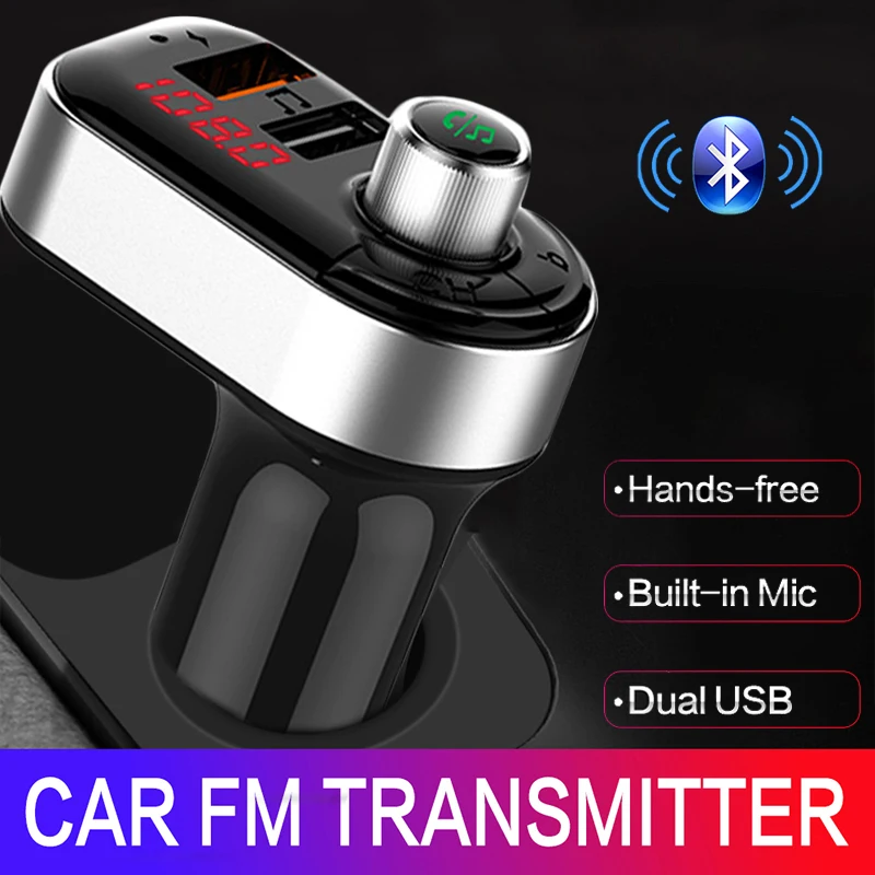 USB Автомобильное зарядное устройство Bluetooth fm-передатчик быстрое зарядное устройство s для Xiaomi samsung iPhone huawei Автомобильный MP3-плеер Прикуриватель разъем