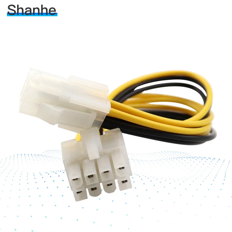 4P male 8P female кабель-удлинитель для провода питания 4pin CPU до 8pin кабель конвертера