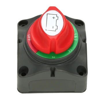 

12V/24V Dual Battery Selector Switch 300A Battery Main Switch 4 Position Switch Selector for Car RV Boat
