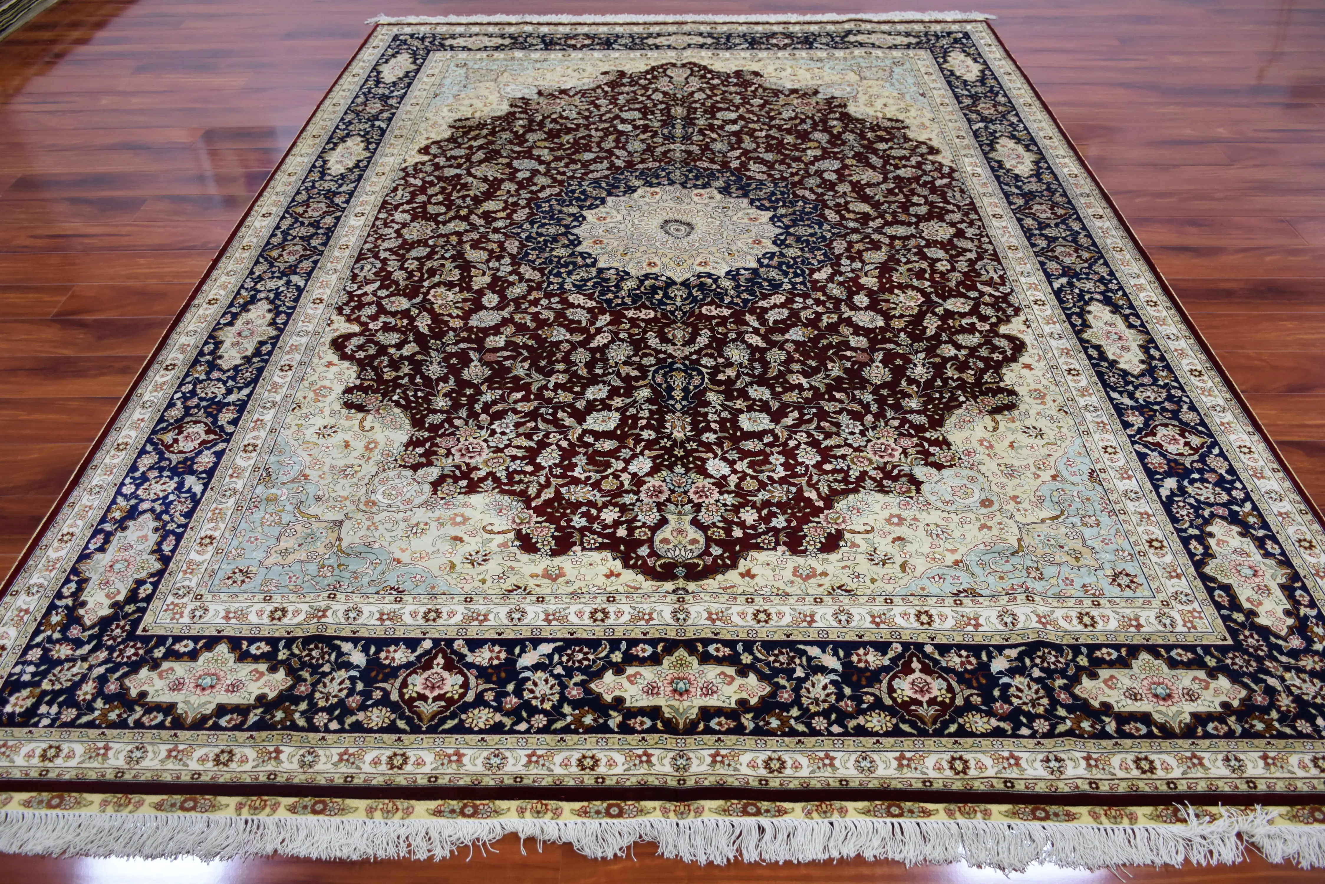 2 м х 3 м цветочные цветы шелковые ковры ручной работы