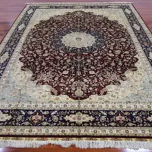 2 м х 3 м цветочные цветы шелковые ковры ручной работы