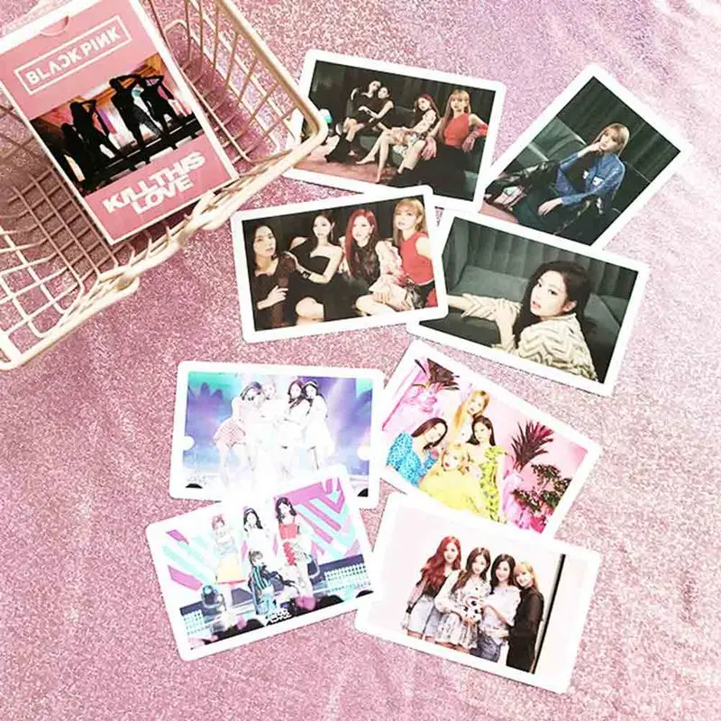 54 шт./компл. BLACKPINK KILL THIS LOVE альбом самодельная бумага LOMO карта фото карта для веера подарочный канцелярский набор