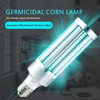 

E27 60W Home Germicidal Lamp UVC Ultraviolet Corn Bulb Disinfection Sterilizer Led Light Kill Mites Esterilizad Uv Cocina
