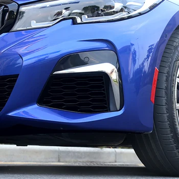 

For BMW 3 Series G20 2020 Car Styling Front Fog Light Lamp Decoration Cover Trim Frame Sticker Exterior Accessories