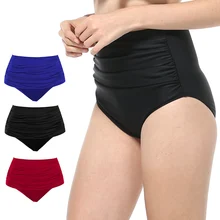 Женский раздельный женский купальник с высокой талией бикини с рюшами танкини мужские плавки одежда для плавания летний праздник