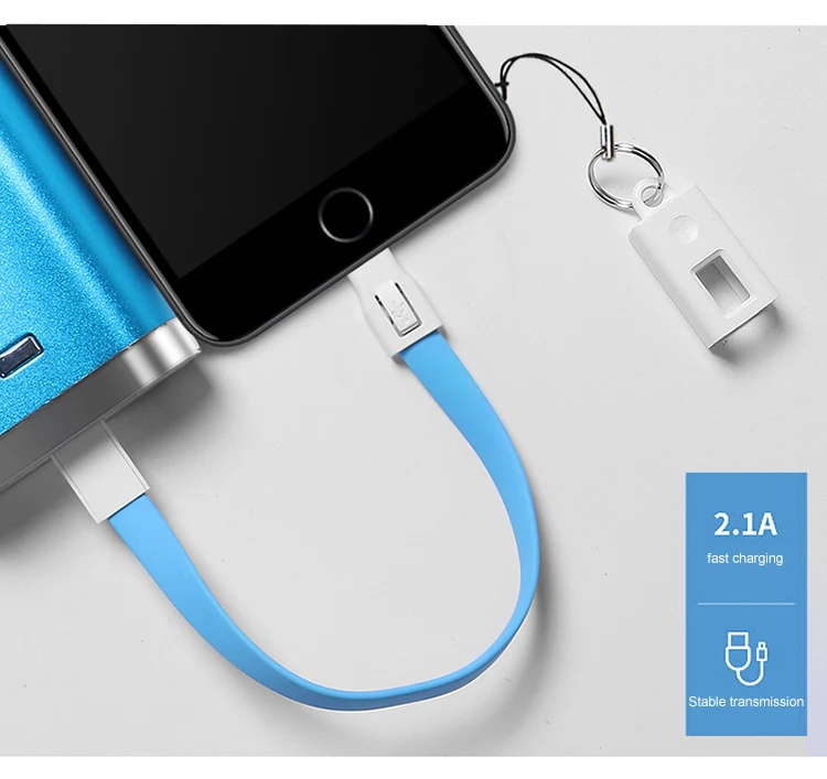 USB кабель для iPhone samsung huawei Xiaomi Powerbank 8Pin Micro usb type C кабель брелок аксессуар портативный зарядный кабель