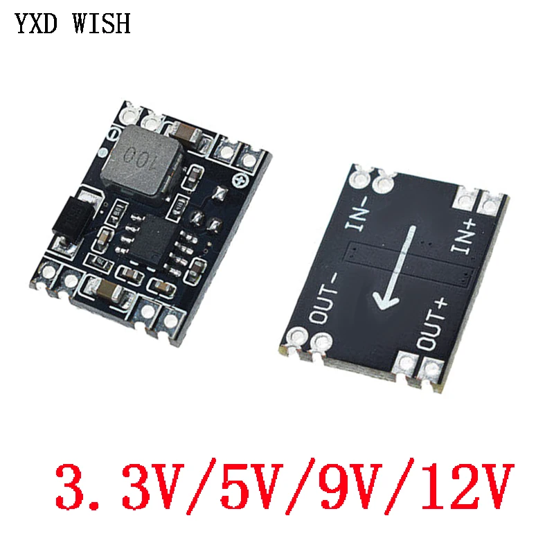 5 шт. DC-DC понижающим Питание модуль 5V-12V 24V до 5V 3 V 9V 12V фиксированный Выход высокое