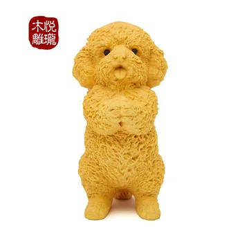 

Wood Carving Dog Bichon Dog Wood Crafts