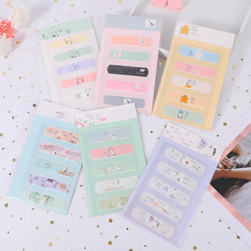 1 Sheets Waterproof Cute Cartoon Kids Aid First Aid Emergency Kit Adhesive Bandage Wound Plaster Kits