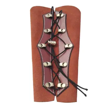 

Cowhide Armband Genuine Leather Adjustable archery Arm Guard Protection Accessory For Hunting Practice Protection Safe Strap