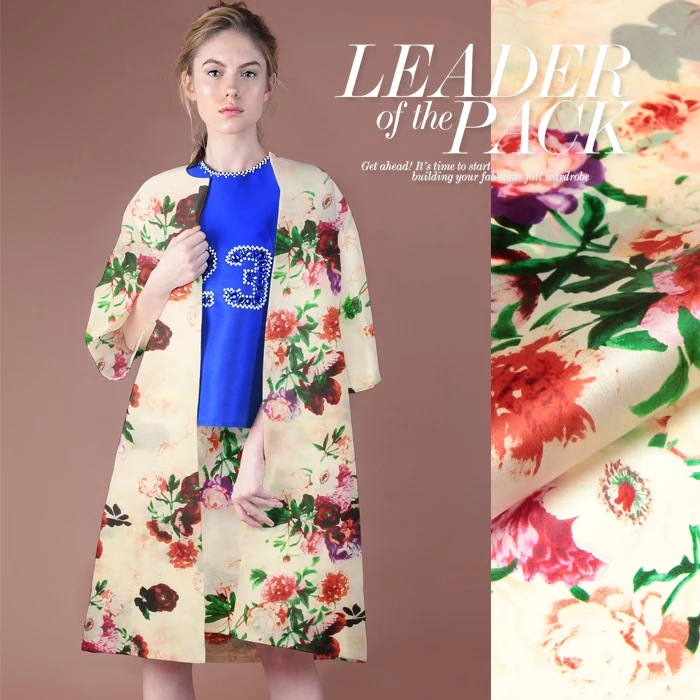 Принт шелковая органза атласная ткань 135 см ширина 14momme