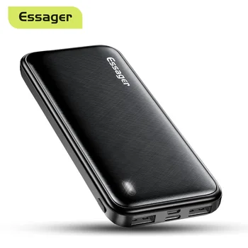 Essager 10000mAh USB Power Bank Slim 10000 mAh Powerbank Portable External Battery Charger Pack For iPhone Xiaomi mi PoverBank 1